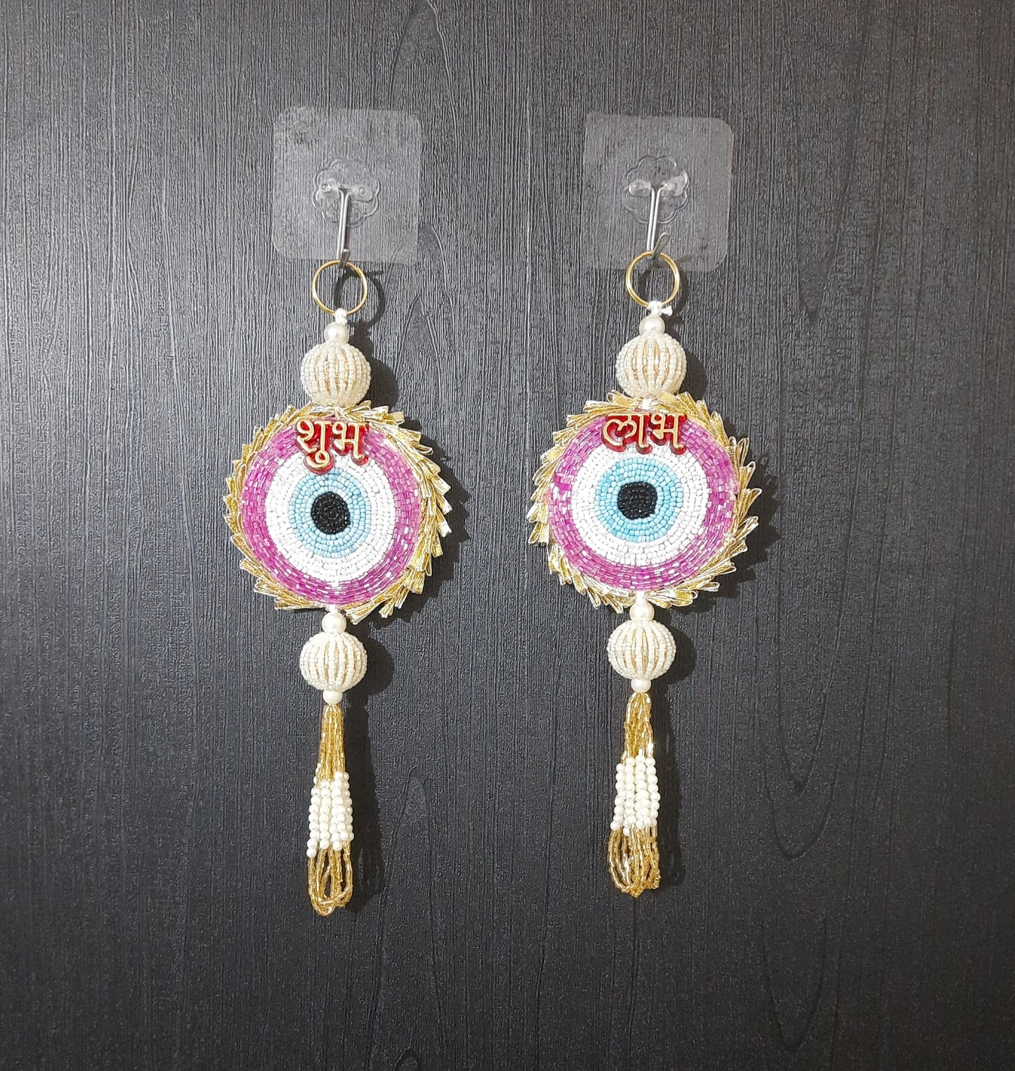 Handcrafted Evil Eye Shubh Labh Hanging