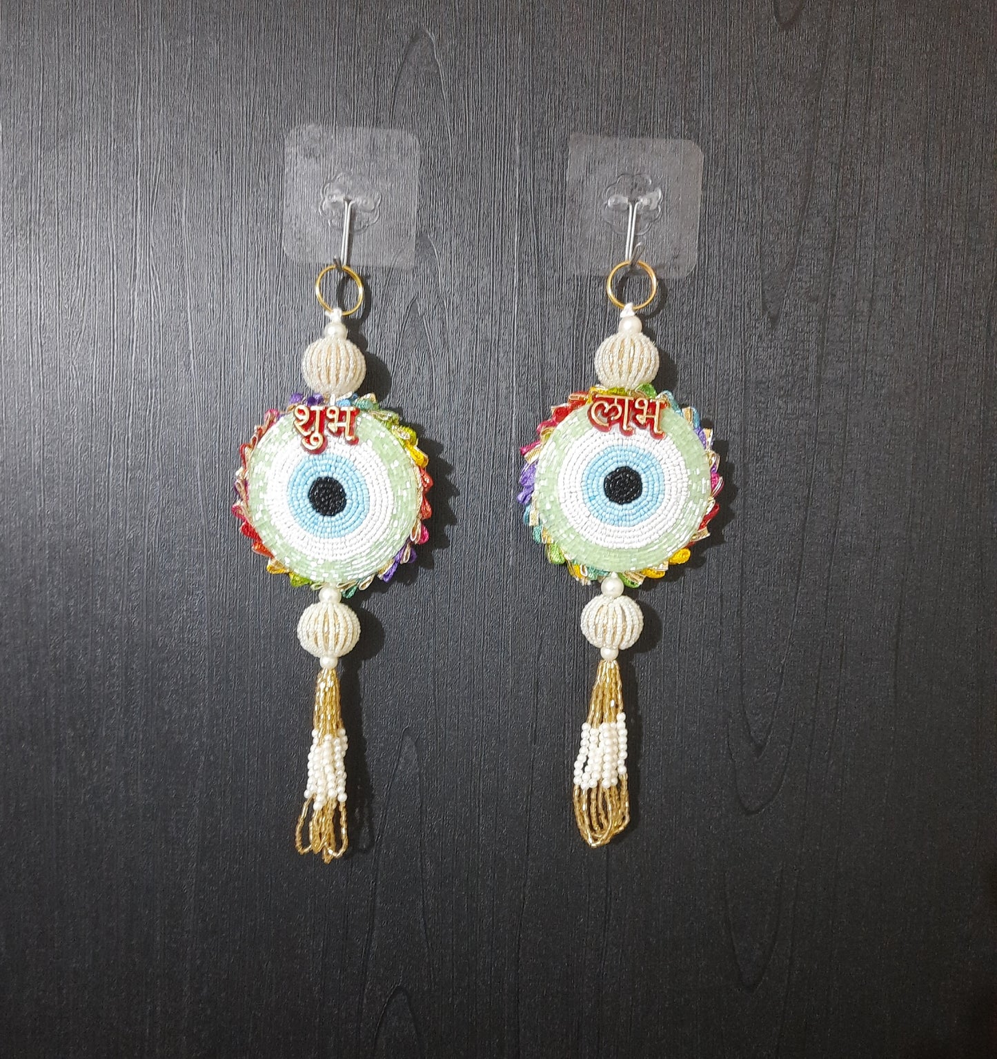 Handcrafted Evil Eye Shubh Labh Hanging
