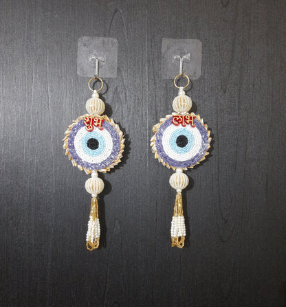 Handcrafted Evil Eye Shubh Labh Hanging