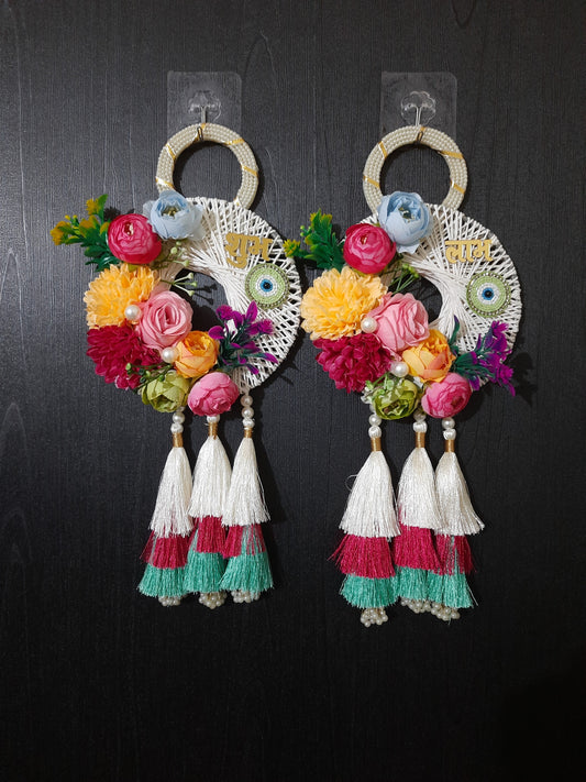 Handmade Floral Shubh Labh Hanging