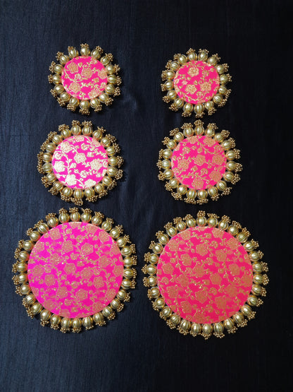 Reversible Aasan Combo – Set of 3 (Pink & Blue, Double-Sided)