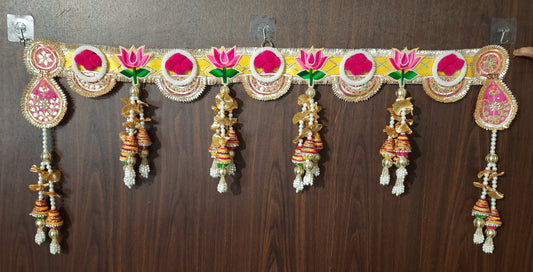Lotus Pearl & Bell Shubh Labh Toran