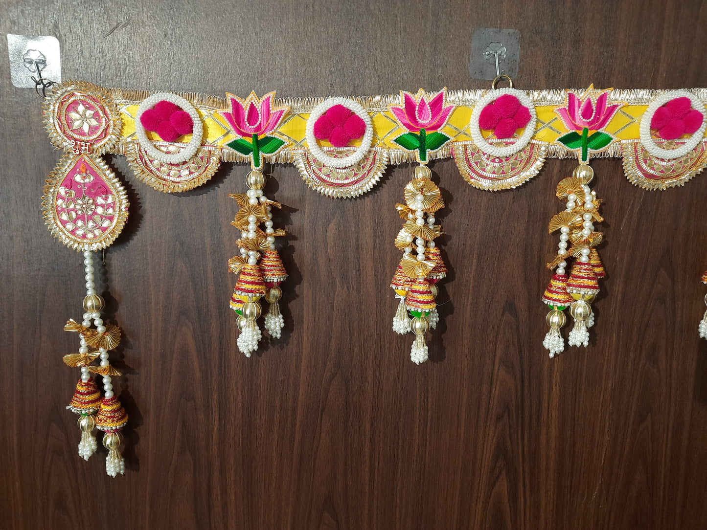 Lotus Pearl & Bell Shubh Labh Toran